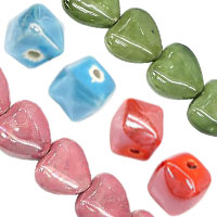 Pearlized Porcelain Beads
