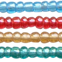 Lustered Glass Seed Beads