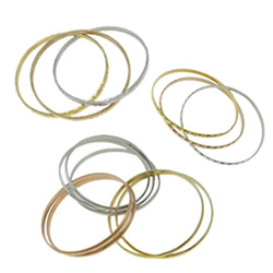 Roestvrij staal bangle set