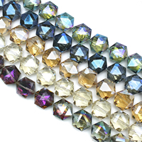 Perles de cristal hexagone