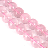 Naturlige rosenkvarts perler
