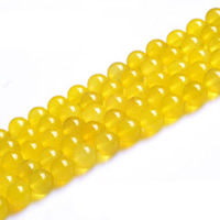 Perline Agata in giallo naturale
