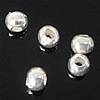 Krimpelő Gyöngyök, 925 Ezüst, Kerek, ezüst, 2x1.60mm, Lyuk:Kb 0.8mm, 300PC-k/Bag, Által értékesített Bag