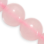Perline di quarzo rosa naturale, Cerchio, 12mm, Foro:Appross. 1.5mm, Appross. 32PC/filo, Venduto per Appross. 15.5 pollice filo