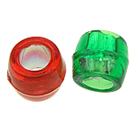 ABS-Kunststoff-Perlen, ABS Kunststoff, Trommel, gemischte Farben, 4x4mm, Bohrung:ca. 2mm, 15000PCs/Tasche, verkauft von Tasche