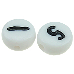 Perline in plastica ABS, ABS plastica, misto, bianco, 7x3mm, Foro:Appross. 1mm, 3600PC/borsa, Venduto da borsa