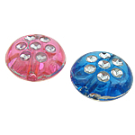 ABS-Kunststoff-Perlen, ABS Kunststoff, flache Runde, gemischte Farben, 10x5mm, Bohrung:ca. 1mm, 2000PCs/Tasche, verkauft von Tasche