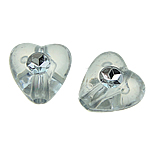 ABS plast perler, Heart, blå, 8x4.50mm, Hole:Ca. 1mm, 3300pc'er/Bag, Solgt af Bag