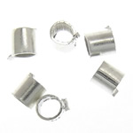 Wireklemmer, Messing, Tube, sølvfarvet forgyldt, bly & cadmium fri, 1.50x1.40mm, Hole:Ca. 1mm, 80000pc'er/Bag, Solgt af Bag