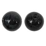 Handgemaakte Lampwork Beads, Ronde, zwart, 18mm, Gat:Ca 2mm, 100pC's/Bag, Verkocht door Bag