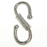 Zinc Alloy S Clasp platinum color plated nickel lead & cadmium free Sold By Bag