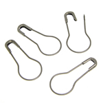 Iron Safety Pin platinum color plated nickel lead & cadmium free Sold By Lot