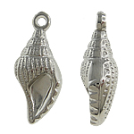 Copper Coated Plastic Pendant Shell platinum color plated nickel lead & cadmium free Approx 2mm Sold By Lot