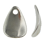 Copper Coated Plastic Pendant Teardrop platinum color plated nickel lead & cadmium free Approx 3mm Sold By Lot
