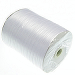 Satin vrpce, s plastična kalem & Karton, bijel, 3mm, Dužina 870 dvorište, Prodano By PC