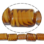 Inner Twist Lampwork Beads Rectangle Approx 2mm Length 18.5 Inch Sold By Bag