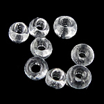 Srebrna Lined Staklo sjeme perli, Krug, srebro-postrojilo, bijel, 1.90x2.20mm, Rupa:Približno 0.3mm, Približno 15000računala/Torba, Prodano By Torba