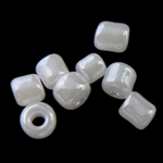 Pastel glas rocailles, Ronde, Ceylon, duidelijk, 1.90x2.20mm, Gat:Ca 0.3mm, Ca 22500pC's/Bag, Verkocht door Bag