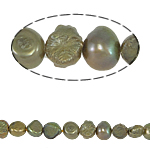 Baroko Kultūringas gėlavandenių perlų karoliukai, Gėlo vandens perlų, Barokas, 3-4mm, Skylė:Apytiksliai 0.8mm, Parduota už 14.5 Inch Strand