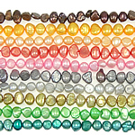 Brambor pěstované sladkovodní perle, Sladkovodní Pearl, přírodní, smíšené barvy, 4-5mm, Otvor:Cca 0.8mm, Délka 14 inch, 10přediva/Bag, Prodáno By Bag