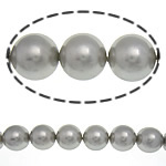 South Sea Shell Beads Round grey 12mm Approx 0.5mm Sold Per 16 Inch Strand