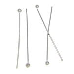 Brass Ball Head Pin silver color plated lead & cadmium free Sold By Bag