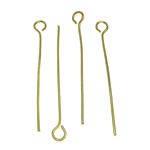 Brass Eyepin gold color plated lead & cadmium free Approx 2.2mm Approx Sold By KG