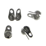 Brass Bead Tips plumbum black color plated lead & cadmium free 2mm Approx 1mm Sold By Bag