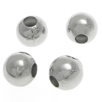 Brass Jewelry Beads Round platinum color plated smooth lead & cadmium free 3mm Approx 1mm Sold By Bag