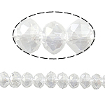Rondelle Crystal Beads AB color plated imitation CRYSTALLIZED™ element crystal Crystal Approx 1mm Length Approx 18.5 Inch Approx Sold By Bag