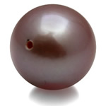 Natural Freshwater Pearl Loose Beads Round purple Grade AAA 9mm Approx 0.5mm Sold By PC
