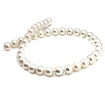 Kulaté kultivované sladkovodní perle, Sladkovodní Pearl, Kolo, přírodní, bílý, Grade AA, 12-13mm, Otvor:Cca 0.8mm, Prodáno za 15.5 inch Strand