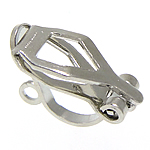 Brass Clip On Earring Finding platinum color plated nickel lead & cadmium free Approx 1mm Sold By Lot