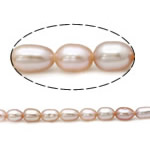 Cultured Rice Freshwater Pearl Beads natural pink Grade A 4-5mm Approx 0.8mm Sold Per 15 Inch Strand