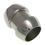 Perles de tube en acier inoxydable, couleur originale, 13x10mm, Trou:Environ 7mm, 50PC/lot, Vendu par lot
