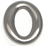Kontakt i rostfritt stål, ROSTFRITT STÅL, Flat Oval, ursprungliga färgen, 12x14.50x3mm, Hål:Ca 5x10mm, 50PC/Lot, Säljs av Lot