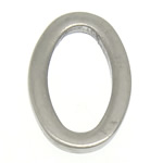 Kontakt i rostfritt stål, ROSTFRITT STÅL, Flat Oval, ursprungliga färgen, 10x15x1.50mm, Hål:Ca 6x11mm, 100PC/Lot, Säljs av Lot