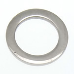 Stainless Steel priključak, Nehrđajući čelik, Uštipak, izvorna boja, 9x9x1mm, Rupa:Približno 6mm, 100računala/Lot, Prodano By Lot