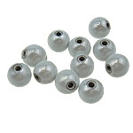 Perles miracles acryliques, Acrylique, Rond, argent mat, 8mm, Trou:Environ 2mm, 1750PC/sac, Vendu par sac