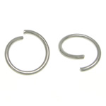 Stainless Steel Open ring, 304 rostfritt stål, Rund, ursprungliga färgen, 10x10x1mm, Ca 6250PC/KG, Säljs av KG