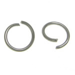 Rustfrit stål Open Ring, 304 rustfrit stål, Runde, oprindelige farve, 7x7x0.80mm, Ca. 16667pc'er/KG, Solgt af KG