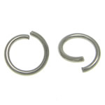Edelstahl offene Ringe, 304 Edelstahl, rund, originale Farbe, 6x6x0.80mm, ca. 16667PCs/kg, verkauft von kg