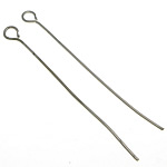 Brass Eyepin platinum color plated lead & cadmium free Approx 2mm apppeox 3700/KG Sold By KG