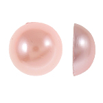 Plastic Cabochons Dome pink Sold By Bag