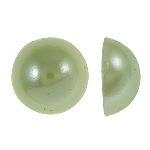 Cabochon in plastica, Cupola, verde, 10x4.50mm, 2000PC/borsa, Venduto da borsa