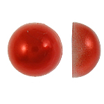 Plastic Cabochons Dome red Sold By Bag