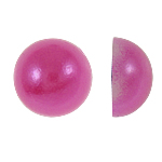 Plast Cabochons, Dome, fuchsia rosa, 8x4mm, 2000PC/Bag, Säljs av Bag