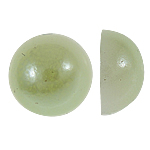 Plastic Cabochons Dome green Sold By Bag