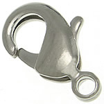 Brass Lobster Clasp platinum color plated nickel lead & cadmium free Approx 1.8mm Sold By Bag