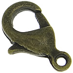 Zinc Alloy Lobster Clasp antique bronze color plated nickel lead & cadmium free Approx 1.2mm Sold By Bag